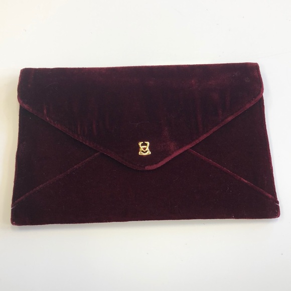 wine colored clutch